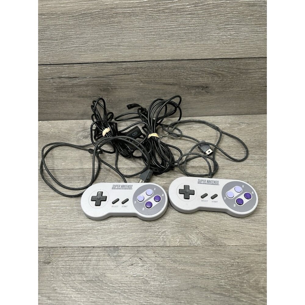 Super Nintendo Classic Mini Snes 2 Controllers with extended cables CLV-202 OEM